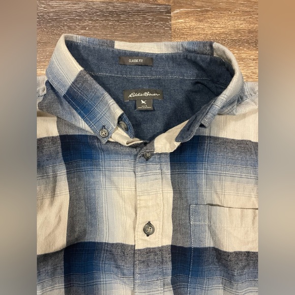 EDDIE BAUER long sleeve flannel size men’s large - Picture 8 of 8